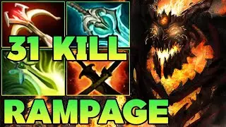 Rampage + 31 Kills Shadow Fiend Dota 2 ! SF Dota 2 Mid Lane Carry Meta Pro Gameplay Build Guide 7.39