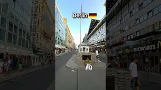 Checkpoint Charlie Berlin 2025 🇩🇪✨ 4K Shorts Tour #shorts #travel #viral #tiktok