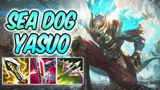 SEA DOG YASUO MID FULL CRIT GAMEPLAY | Best Build & Runes | League of Legends
