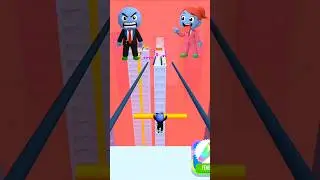 Roof Rails Lvl.29 - The Girl is Teasing Roof Man | Can He Get Revenge❓#shorts #games #roofrails