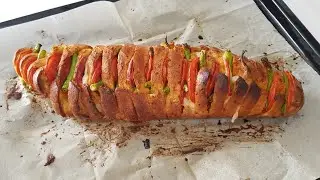 KAHVALTIDA PİŞMESİYLE BİTMESİ BİR OLDU 👌 5 DAKİKADA ÇOK PRATİK HAZIRLADIM.-KAHVALTILIK garlic bread