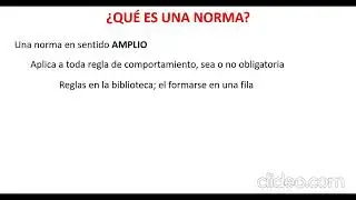 &iquest;Qu&eacute; es una norma? Sentido amplio y sentido estricto
