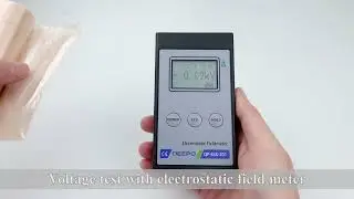 how to use electrostatic field meter