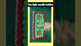 DIY festival decoration crafts #tealightcandleholder #uniquediy#shortsfeed #viralshorts #viral 🌸🌸