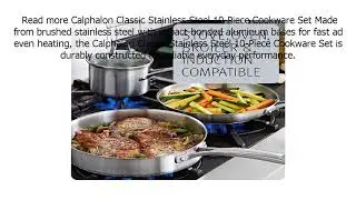 Special Discount on Calphalon Classic Pots And Pans Set, 10 Piece Cookware Set, Stainless Stee