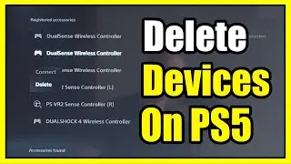 How to Delete a Controller & Devices from PS5 Bluetooth Settings (Fast Tutorial)