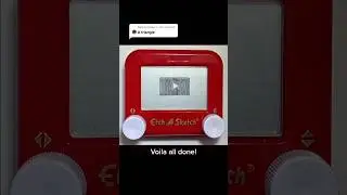 How to draw the Youtube Logo (Easy tutorial) #etchasketch #art #youtube #howtodraw