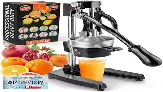 Zulay Kitchen Cast-Iron Orange Juice Squeezer Heavy-Duty Easy-to-Clean Professional Citrus Review