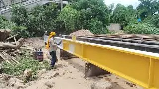 Serial wise painting work Blasting, Aluminium wire metallizing,  zinchromate yellow primer Alum. Pai