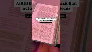 ADHD Bible reading hack