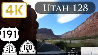 Amazing Dash Cam Scenery in 4K Ultra HD: Dewey to Dead Horse Point State Park, Utah
