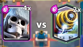Can 4x SKELETON GIANT Beat 2x SPARKY - Clash Royale