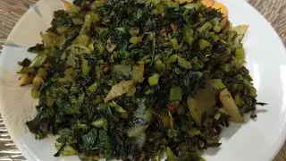 मूली के पत्ते की भुर्जी || बहुत टेस्टी मज़ेदार बनेगी || स्पेशल ट्रिक्स से बनाएं ||