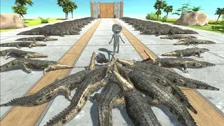 Escape from Deadly Mosasaurus -Animal Revolt Battle Simulator
