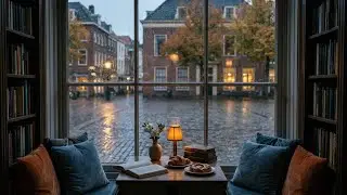 Midnight Peace | Rain Piano for Sleep | Cozy Cafe Interior | Restful Sleep ☕