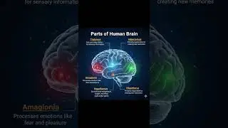 Parts of the brain and its uses for kids education purpose #kidsscience#kidsexperiment