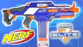 NERF Rapid Strike CS-18 N-STRIKE ELITE НЕРФ Unboxing & Review SanSanychTV