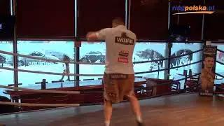 Marcin Rekowski   trening otwarty przed walką z Oliverem McCallem