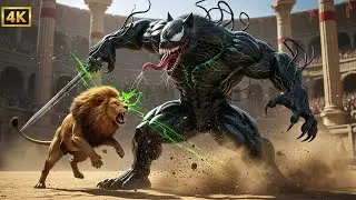VENOM WOLF vs LION Epic Arena Battle  The Real Power in The City