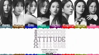 fromis_9 (프로미스나인) &ndash; Attitude lyrics《 Color_Coded_Han_Rom_Eng 》
