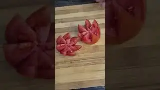 Резьба по цветам томата 🌺