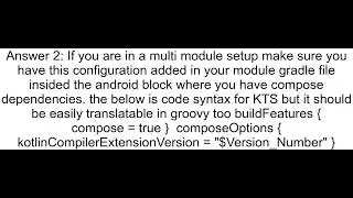 Android jetpack compose NoSuchMethodError No static method setContent