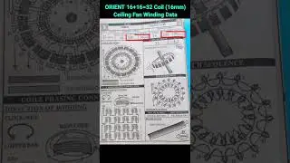 ORIENT 16+16=32 Coil (16mm) Ceiling Fan Winding Data #shorts #orient #ceilingfan #windingdata