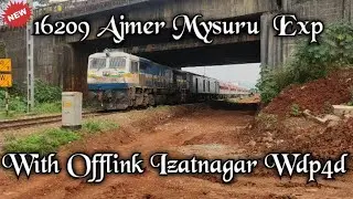 Offlink With 16209/Ajmer - Mysuru Express || Izatnagar Locomotive NER || IZN LOCOSHED||#railfanvy