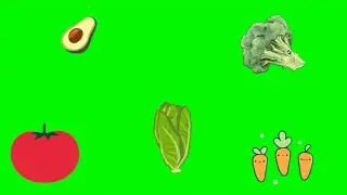 Animated Vegetables Green Screen For YouTuber