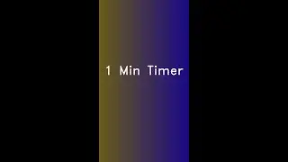 ⏳ 1 Minute Countdown Timer | Gradient Animation | Time's Up Alert
