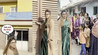 Rakhi Sawant Reached At Adil Khan Durrani House And Talked With His Neighbour In Mysore