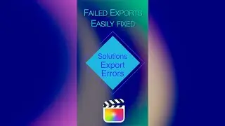 Как исправить ошибки экспорта Final Cut Pro