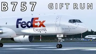 Late Presents Cargo Run! X-Plane 12 FlightFactor Boeing 757 Cargo Ops LIVE YHZ-BOS-EWR-IAD
