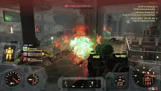 Fallout 76 Testing Slug Buster On Assaultron In Vault 79