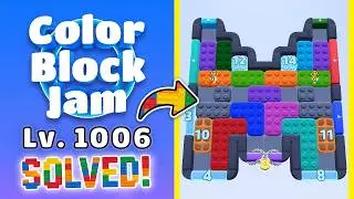 Color Block Jam Level 1005 (1006) | Every Puzzle Solved! 🎯