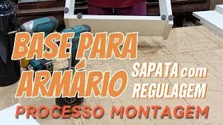 Base para Arm&aacute;rio grandes. Processo de Fabrica&ccedil;&atilde;o na Marcenaria. Corte MDF, Lamina&ccedil;&atilde;o e Rebarba...