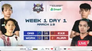 WORK AUSTER FORCE VS AURA PHILIPPINES[GAME 1]MPL-PH SEASON 7|WEEK 1 DAY 1