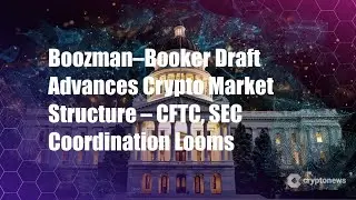 Boozman&ndash;Booker Draft Advances Crypto Market Structure &ndash; CFTC, SEC