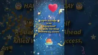 WISHING MYSELF A HAPPY BIRTHDAY
