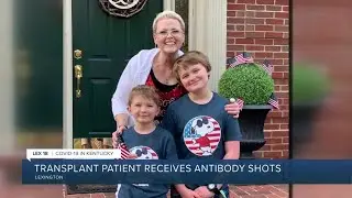 Transplant patient receives antibody shots