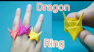How to make easy paper ring | dragon ring | paper ring | #paperring #dragon #ring #diy #origami #art