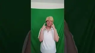 me as Fred lip syncing Scoob 2020 theme just green screen another take