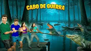 CABO DE GUERRA COM JACAR&Eacute; NO ESGOTO *quase me mordeu
