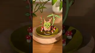 Make a Korok from Zelda with me! #shorts #zelda #zeldatotk #korok #clay #art #diy #craft #tutorial