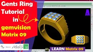 How to Make Gents Ring in Matrix | Gents Ring Tutorial | jewellary  Signet Ring 💍 Matrix Tutorial