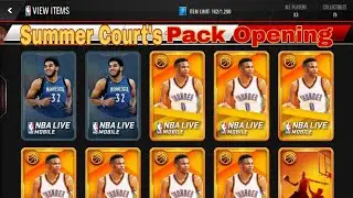 NBA live mobile summer courts pack opening