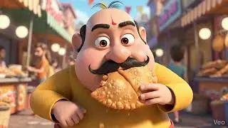 Title: Motu aur Samosay ki Magical Power! 🥟 | Motu Patlu AI Animation