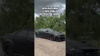 Satin Black wrap On @willlito  #hellcat  #starlight #956 #wrap #automobile #subscribe #youtube
