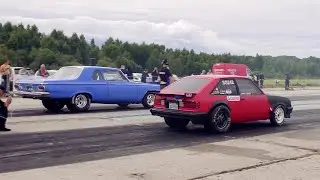 '64 Plymouth Belvedere vs '83 Pontiac T1000 5.3 V8 2xHX40 1/4 mile drag race