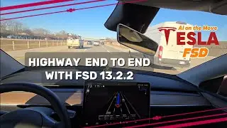 👌FSD 13.2.2 - Perfect on the freeways - Smooth driving experience